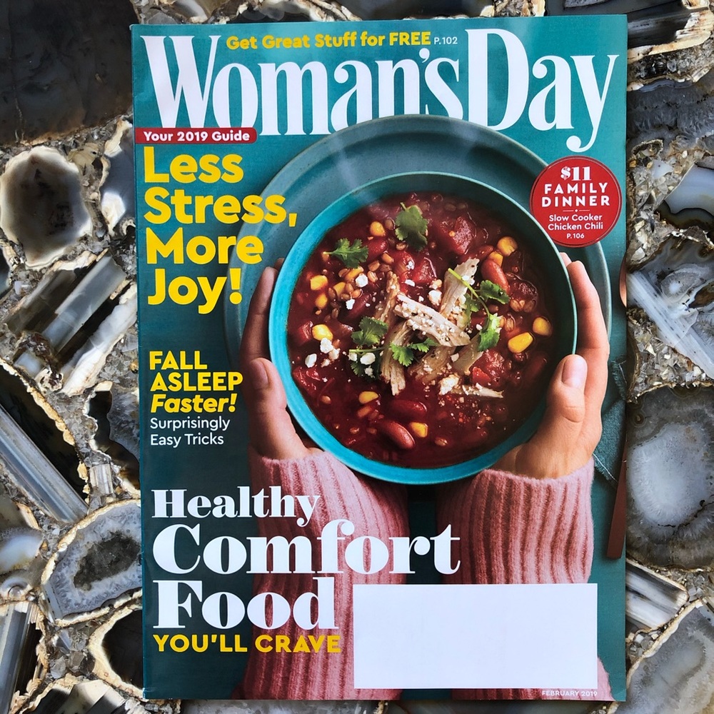 4️⃣/$12 February 2019 Woman’s Day Magazine